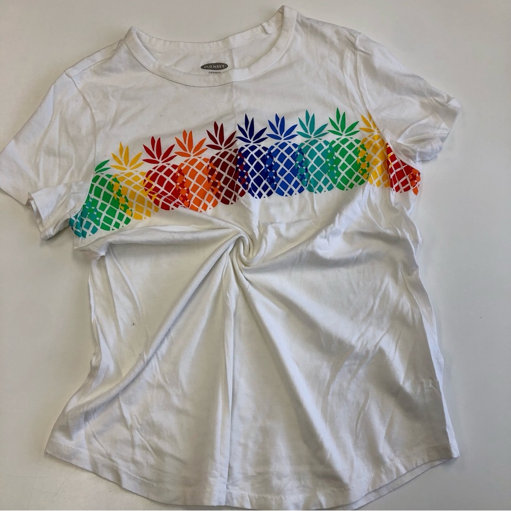 Tropical Color Pineapple T Shirt